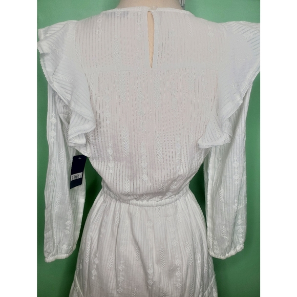 Lucky Brand White Charlie Ruffle Mini Dress - Picture 9 of 11